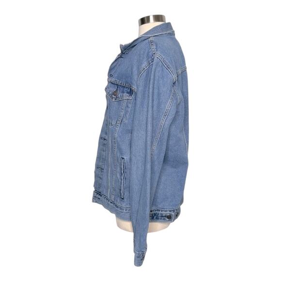 Levi’s Denim Trucker Jean Jacket Light Wash Button Up Cotton Classic Sz Large - Picture 2 of 12